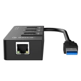 Orico USB3.0 to USB3.0 * 3 / Gigabit Ethernet Adapter (HR01-U3-V1-BK-BP)